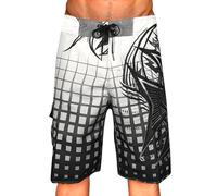 pvucpot Costume Uomo Mare con 2 Tasche, Pantaloncini da Bagno con Fodera in Rete e Coulisse Regolabile Traspirante