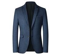 pvucpot Giacca Sportiva da Uomo, vestibilità Normale, Blazer, Moderna, per Il Tempo Libero, Elegante, Formale, Festival, Abbigliamento per Ufficio, Business, Matrimonio, Feste, Ballo di fine Anno