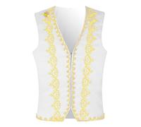 pvucpot Gilet da uomo Vintage Gotico Senza Maniche Gilet Arabo Steampunk Tailcoat Gotico Giacca Vittoriana Gilet Rinascimentale Top Halloween Costume