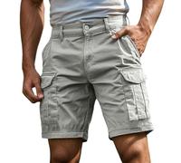 pvucpot Pantaloncini Uomo Cargo Shorts da Lavoro con Tasche Multifunzionali Bermuda Uomo Estivi Sportivi Casual All'aperto Taglie Comode