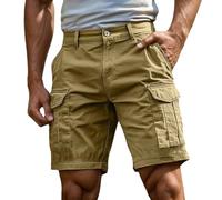 pvucpot Pantaloncini Uomo Cargo Shorts da Lavoro con Tasche Multifunzionali Bermuda Uomo Estivi Sportivi Casual All'aperto Taglie Comode