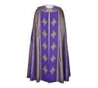 pvucpot Uomini Donne Sacerdote Veste Verde Clero Celebrante Casula Mantello Medievale Chiesa Cattolica Padre Messa Vestimenti