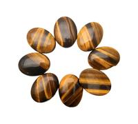 PVUVTNAHW 12-50 cabochon occhio di tigre 30 x 40, 20 x 30, 25 x 18, 13 x 18, 10 x 14 mm, perline per gioielli, accessori per collana senza foro (12 pezzi 30 x 40 mm)