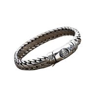 PVUVTNAHW 18 20 22CM Bracciale Jambhala Giallo Fortunato Accessori for Mani da Uomo Gioielli retrò a Catena Larga retrò(22CM)
