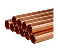 PVUVTNAHW 1pc Diametro esterno 15 16 18 19 20 25 26 28 30 mm Lunghezza 300 500 mm Tubo di rame sottile tondo dritto cavo(500mm,OD 20 x ID 17mm)