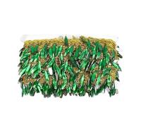 PVUVTNAHW 2-10 iarde 40 mm strass frange nappe pizzo trim for abito da ballo frange cucito tenda decorativa(Green,40mm-10Yards)