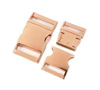 PVUVTNAHW 2 pezzi 15-38 mm fibbia a sgancio rapido laterale in metallo cinghia for borsa fibbia di regolazione fettuccia paracord gancio for cintura(RoseGold,15mm)