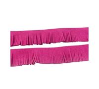 PVUVTNAHW 2pcs 1.5Metri 3 Cm Di Frange In Camoscio For Portachiavi, Passamanerie Decorative, Accessori For Vestiti In Tessuto(RoseRed)