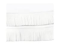 PVUVTNAHW 2pcs 1.5Metri 3 Cm Di Frange In Camoscio For Portachiavi, Passamanerie Decorative, Accessori For Vestiti In Tessuto(White)