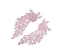 PVUVTNAHW 5 paia di toppe in pizzo con fiori fluorescenti, for danza, balletto, decorazioni for abiti, cucito e artigianato, applique, DA109(Pink)