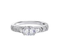 PVUVTNAHW Anelli di fidanzamento da donna in argento sterling 925 placcato oro con moissanite color D, 5 * 7 mm(6)