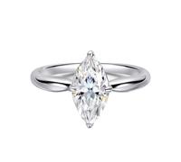 PVUVTNAHW Anello di fidanzamento con moissanite marquise da 1 a 3 carati for donna, in argento sterling 925, for feste di nozze, gioielleria raffinata(1CT,8)