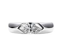 PVUVTNAHW Anello di fidanzamento da uomo con diamante moissanite taglio marquise da 1 carato, colore D, in argento, for donna(7)