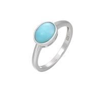 PVUVTNAHW Anello in argento sterling 925 con pietre preziose naturali e larimar for donna, gioiello classico geometrico femminile(9)