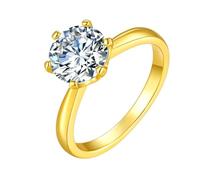 PVUVTNAHW Anello nuziale da donna in moissanite da 1-3 ct. Il laboratorio crea gioielli in oro placcato argento S925 con diamanti.(3.0ct 9MM,9)