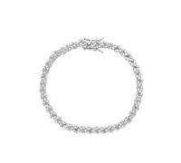 PVUVTNAHW Bracciale in Argento Sterling 925 con spighe di Grano, Diamanti ad Alto tenore di Carbonio e Scintillanti, for Donna, Gioielli da Festa e Matrimonio(16cm)