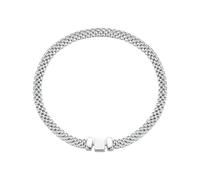 PVUVTNAHW Bracciale Rigido Classico in Maglia in Argento Sterling 925 for Donna, Gioielli di Lusso for Feste di Anniversario(19cm)