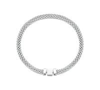 PVUVTNAHW Bracciale Rigido Classico in Maglia in Argento Sterling 925 for Donna, Gioielli di Lusso for Feste di Anniversario(19cm)