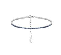 PVUVTNAHW Bracciale Tennis in Argento Sterling 925 con Montatura a castone da 1,5 mm e zirconi for Donna, Bracciale a Catena di Lusso(SB190-P-D)