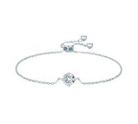PVUVTNAHW Braccialetti da Donna in moissanite di Colore D da 6,5 mm e 1 carato, in Argento Sterling 925, Scintillanti, for Feste di Nozze