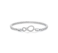 PVUVTNAHW Braccialetto di Perline Fai da Te con Design Unico con Fibbia in Argento Sterling 925, Delicato Gioiello for Donna(17cm)