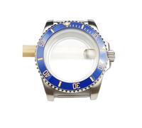 PVUVTNAHW Cassa for orologio da uomo da 40 mm Cristallo di zaffiro Orologi Accessori Cassa in acciaio compatibile for movimento NH35/NH36 Parti di riparazione for fondello trasparente(NO.15,Sapphire C