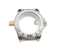 PVUVTNAHW Cassa for orologio da uomo da 40 mm Cristallo di zaffiro Orologi Accessori Cassa in acciaio compatibile for movimento NH35/NH36 Parti di riparazione for fondello trasparente(NO.10,Sapphire C
