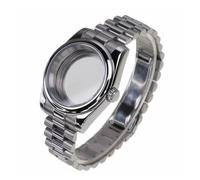 PVUVTNAHW Cassa for orologio in acciaio 316l con cristallo di zaffiro 36mm 39mm e cinturino President compatibile con movimento automatico Nh35a Nh36 Nh34(2,36mm)