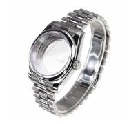 PVUVTNAHW Cassa for orologio in acciaio 316l con cristallo di zaffiro 36mm 39mm e cinturino President compatibile con movimento automatico Nh35a Nh36 Nh34(4,39mm)