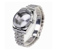 PVUVTNAHW Cassa for orologio in acciaio 316l con cristallo di zaffiro 36mm 39mm e cinturino President compatibile for movimento automatico Nh35a Nh36 Nh34 MOD(1,39mm)