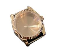 PVUVTNAHW Cassa for orologio Oyster da 36mm/39mm Cassa in oro rosa PVD con accessori for orologi in cristallo di zaffiro compatibile con movimento NH35/NH36/4R(A1,Case size 36mm)