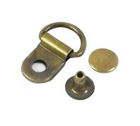 PVUVTNAHW Fibbie in metallo for lacci delle scarpe, ganci con rivetti, moschettoni, ganci laterali for tracolla for borsa da 9 * 14 mm, artigianato(Bronze,20Sets)