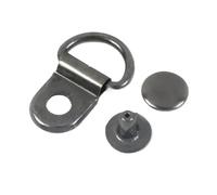 PVUVTNAHW Fibbie in metallo for lacci delle scarpe, ganci con rivetti, moschettoni, ganci laterali for tracolla for borsa da 9 * 14 mm, artigianato(GunBlack,20Sets)