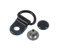 PVUVTNAHW Fibbie in metallo for lacci delle scarpe, ganci con rivetti, moschettoni, ganci laterali for tracolla for borsa da 9 * 14 mm, artigianato(Svart,20Sets)