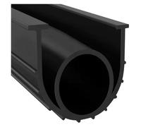 PVUVTNAHW Guarnizione in gomma universale for porta avvolgibile da garage 4M con striscia di protezione antivento e antipioggia(4M)
