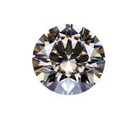 PVUVTNAHW Moissanite, diamante, colore primario, champagne, taglio rotondo, pietra preziosa coltivata in laboratorio for ciondoli fai da te, creazione di gioielli da donna(9.0mm-3.0ct)