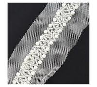 PVUVTNAHW Nastro di pizzo con perline da 2/4 iarde, 1,5 cm, con frange decorative in rete di perle, for abiti, borse, accessori da cucito(03-2Yards)