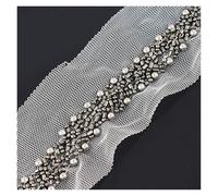 PVUVTNAHW Nastro di pizzo con perline da 2/4 iarde, 1,5 cm, con frange decorative in rete di perle, for abiti, borse, accessori da cucito(11-4Yards)