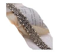 PVUVTNAHW Nastro di pizzo con perline da 2/4 iarde, 1,5 cm, con frange decorative in rete di perle, for abiti, borse, accessori da cucito(05-2Yards)