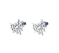 PVUVTNAHW Orecchini a forma di ragnatela retrò creativi in argento sterling 925 in stile neogotico, gioielli minimalisti for l'orecchio