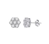 PVUVTNAHW Orecchini a perno con moissanite color D da 0,84-1,4 ct for donna, in argento sterling 925, scintillanti gioielli da sposa(2.5MM)