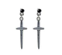 PVUVTNAHW Orecchini pendenti a croce retrò creativi in argento sterling 925 Orecchini pendenti a forma di strada punk for uomo donna
