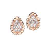 PVUVTNAHW Orecchini pendenti con zirconi 5A Acqua in oro rosa Argento Gioielleria alla moda Pezzo di dichiarazione for le donne Accessorio for feste(Rose)