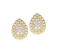 PVUVTNAHW Orecchini pendenti con zirconi 5A Acqua in oro rosa Argento Gioielleria alla moda Pezzo di dichiarazione for le donne Accessorio for feste(Yellow)