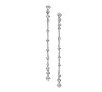 PVUVTNAHW Orecchini pendenti in argento sterling 925 con diamanti e moissanite for donna, scintillanti gioielli da sposa