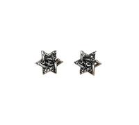PVUVTNAHW Orecchino a bottone con stella a sei punte in argento sterling 925 di Horus Sun Vine for uomo donna gioielli gotici