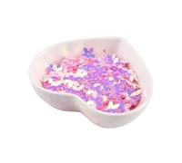 PVUVTNAHW Paillettes dorate/opache da 100 g, 10 mm, for fiori, da cucire, in PVC, a cinque dita, for fai da te, accessori for matrimoni(JG Pink)