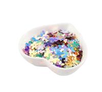 PVUVTNAHW Paillettes dorate/opache da 100 g, 10 mm, for fiori, da cucire, in PVC, a cinque dita, for fai da te, accessori for matrimoni(JG Random Mix)