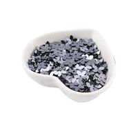 PVUVTNAHW Paillettes dorate/opache da 100 g, 10 mm, for fiori, da cucire, in PVC, a cinque dita, for fai da te, accessori for matrimoni(Metal Gray)