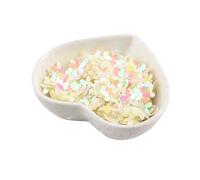 PVUVTNAHW Paillettes dorate/opache da 100 g, 10 mm, for fiori, da cucire, in PVC, a cinque dita, for fai da te, accessori for matrimoni(AB Milk)